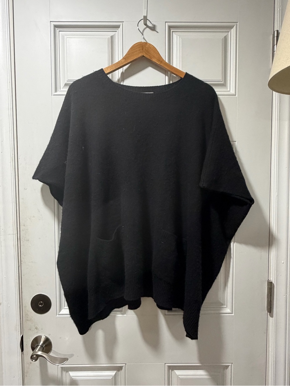 Black Oversized 100% Cashmere Sweater